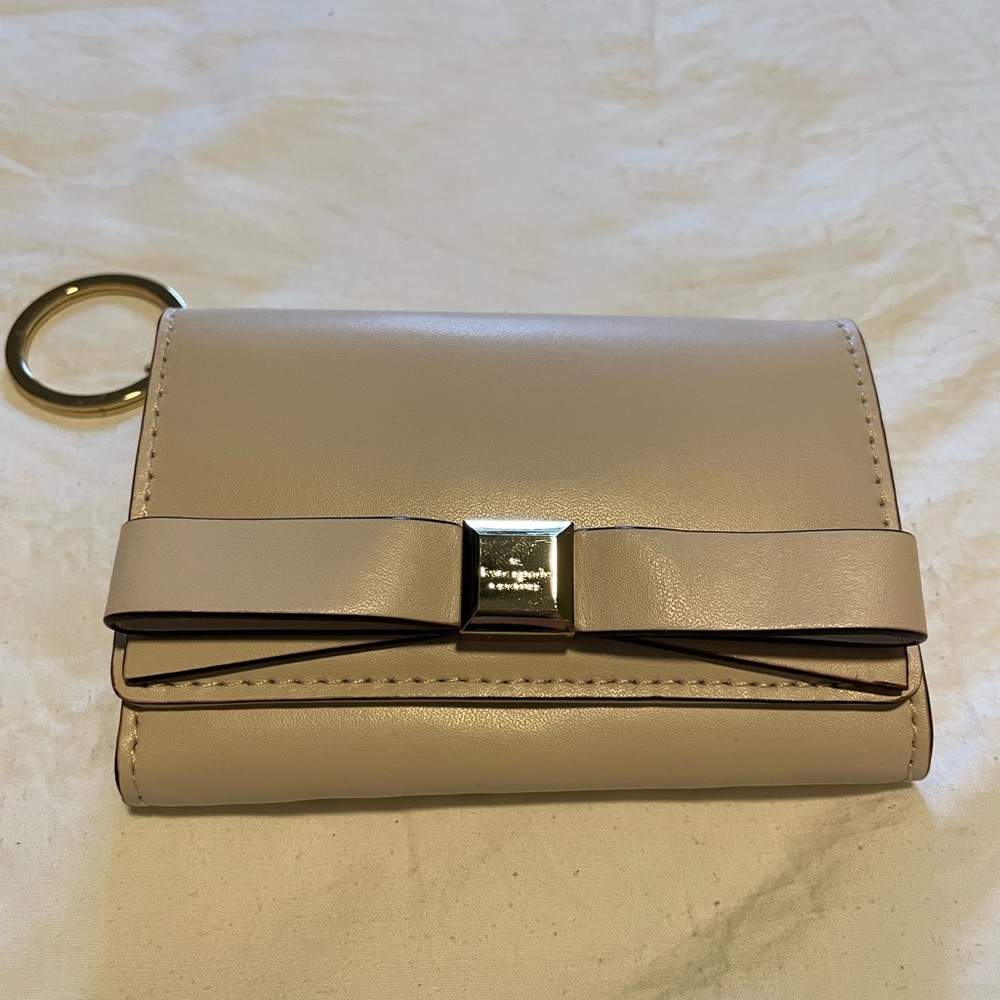 Kate Spade Cream Wallet with Gold Interior